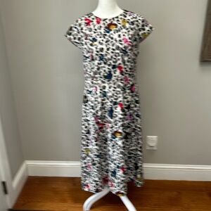 Ted Baker animal print with splotches of bold color.